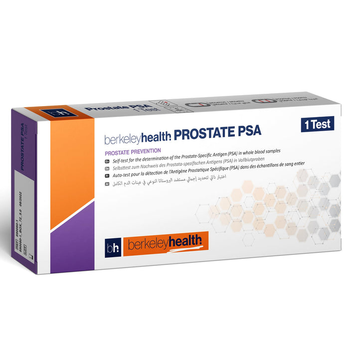 Berkeley Health Prostate PSA Home Test Kit | Determine Prostate-Specific Antigen (PSA) in Whole Blood | Fast & 92.34% Accurate | Easy to Follow Self Test Kit | 1 Test