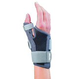 MUELLER Adjust-to-Fit Thumb Stabilizer - Unisex, Black, One Size Fits Most, Ideal for De Quervains Tenosynovitis Brace, Thumb Brace for Arthritis Pain and Support, Can be Worn on Both Hands, Gray