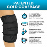 Vive Knee Ice Pack Wrap - Cold/Hot Gel Compression Brace - Heat Support Strap for Arthritis Pain, Tendonitis, ACL, Athletic Injury, Osteoarthritis, Women, Men, Running, Meniscus and Patella Surgery