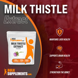 BulkSupplements.com Milk Thistle Extract Powder - Liver Support Supplement - Silymarin Milk Thistle - Milk Thistle for Dogs - Liver Supplement (250 Grams - 8.8 oz)