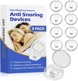 Anti Snoring Devices(8 Pack),Silicone Magnetic Stop Snoring Solution,Snoring Devices for Men and Women,Anti Snoring Nose Clip