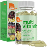 Zahler Multivitamin One Daily, Daily Multivitamin with 20 Vitamin & Minerals, Multivitamin for Women and Men with Iron, Certified Kosher, 60 Capsules