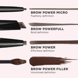 IT Cosmetics Brow Power Filler, Universal Dark Brunette - Volumizing Tinted Fiber Brow Gel - Instantly Fills, Shapes & Sets Your Brows - Waterproof Formula Lasts Up To 16 Hours - 0.14 fl oz