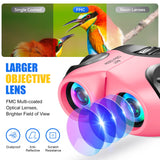 Toys for 3-12 Year Old Girls and Boys , Waterproof Binoculars for Kids Girls Toys Age 3-12 Best Brithday Easter Gifts Christmas Xmas Stocking Stuffers Fillers Toys for Girls Pink