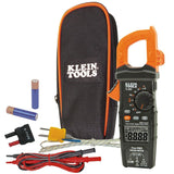 Klein Tools IR10 Infrared Thermometer, Digital Thermometer Gun & CL800 Digital Clamp Meter, Autoranging TRMS, AC/DC Volt/Current, LOZ, Continuity, Frequency, Capacitance, NCVT, Temp