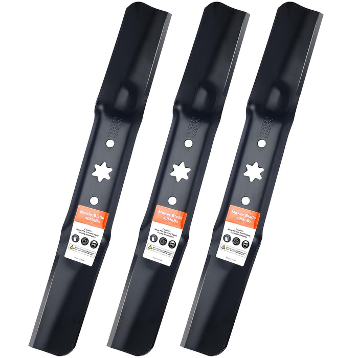 942-05056A ZT1-54 Mower Blades with 6 Star Hole for Cub Cadet Ultima ZT2-54 XT1-54 XT2-54 Zero Turn Troy Bilt Mustang 54 inch Cut Deck Lawn Tractor Repalce 942-05056-X (High Lift)