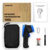 BTMETER BT-1500C Pyrometer Non Contact Laser Infrared Thermometer Measures -58℉ to 2732℉ (-50℃ ~ 1500℃) High Temp, IR Temperature Gauge with Color LCD (NOT for Human Temp)