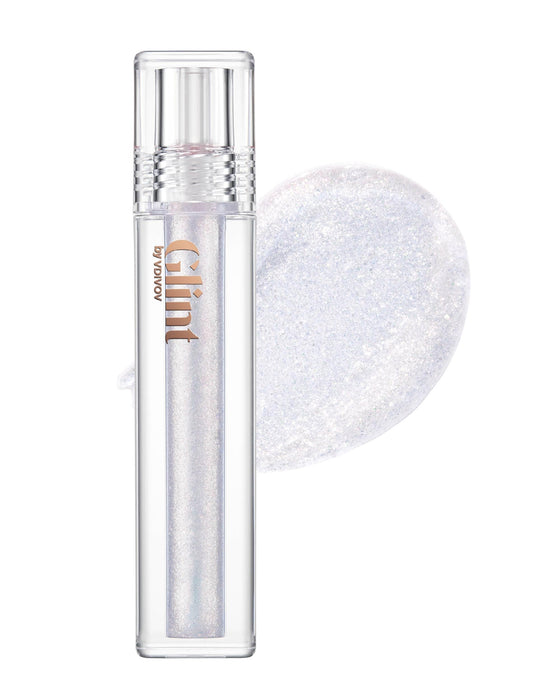 Glint Liquid Gel Highlighter (Glitter Veil, 0.1oz) - Multi-Use Face & Body Gloss for Smooth Glow, Long-Lasting Illuminator Balm for Healthy Radiance. Korean Makeup. Eyes, Cheeks, Nose, Lips.