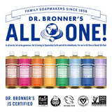 Dr. Bronner's Pure-Castile Liquid Soap – Rose Bundle. 32 oz. Bottle and 2 oz. Travel Bottle