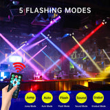 ZKEEZM 36 Led Stage Lights - DJ Par Lights, RGB Party Lights, 7 Colours Lighting with Sound Activated, Remote & DMX Control, DJ Uplighting for Parties, Birthday, Christmas, Bar, Wedding & Music Dance