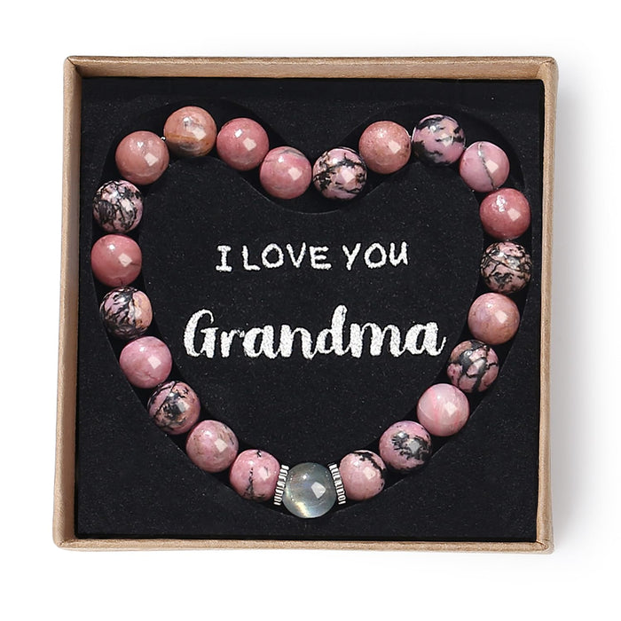 THEMEROL Gifts for Grandma Birthday Gifts for Grandma Great Grandma Gifts Ideas Grandma Moonstone Bracelet Women Gigi Gifts for Grandma Grandmother Mothers Day Christmas Stocking Stuffers Valentines