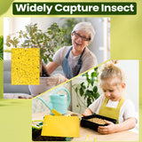 900 Pcs Double Sided Sticky Traps for Flying Plant Insect Like White Flies Aphids 6 x 8 Inch Sticky Gnat Traps Killer Fruit Fly Traps for Indoor Outdoor Including Twist Ties, Yellow