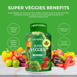 Life's essence Fruit and Veggie Supplement - 360 Fruit and Veggie Capsules -100% Whole Super Fruit and Super Vegetable Supplements & Vitamin, Made in USA, Soy Free, Vegan- (180 Count Pack of 2)