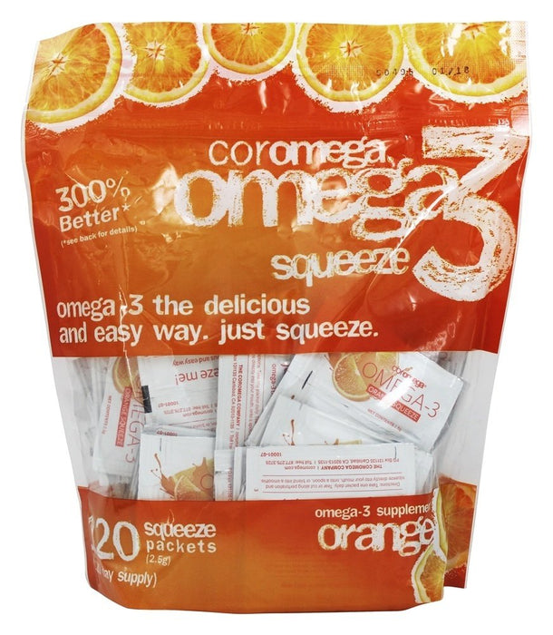 Coromega - Omega-3 Squeeze Orange - 120 Packet(s)