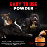 Bulk UP Your Pit Bull | Real Meat Protein Muscle Bulker | 283mg Pure Protein Powder for Dogs| Daily Protein for Your Pitbull, Bully, 30 Day Supply (60 Servings) Dog Protein