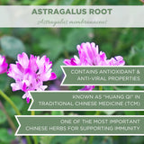 Organic Astragalus Root 4 oz. (113g), USDA Certified Organic Astragalus Dried Root Tea, Astragalus Root Organic, Dried Astralagus membranaceus, Huang Qi, Cut & Sifted