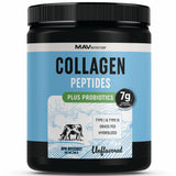 Collagen Peptides Powder with Probiotics | Type 1 & Type 3 Grass Fed Hydrolyzed Bovine Collagen | 7000mg Per Serving | Support Hair, Skin, Nails, Joints & Gut Health | Unflavored, 210g Per Container