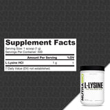 NutraBio L-Lysine Powder - Pure Grade Amino Acid - 500 Grams - Essential Amino Acid - Non-GMO - Gluten-Free - Vegan