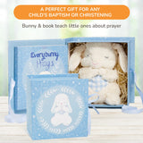 Tickle & Main Everybunny Prays The Praying Musical Bunny, Ideal Baptism for Boys, Babies & Toddlers on Christmas & Thanksgiving (Blue, 7 in)