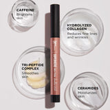 IT Cosmetics Superhero No-Tug Waterproof Eyeshadow Stick, Super Slate - Metallic Pewter - Longwear, Blendable Cream Eyeshadow with Built-In Primer - Suitable for Sensitive Eyes - 0.05 oz