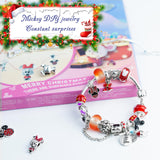 SWIND 2024 Christmas Advent Calendar 24 Day Xmas with 2 Bracelet & 22 Unique Jewelry Charms DIY Bracelet Set Christmas Countdown Calendar Gift for Daughter, Niece, Granddaughter