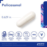 Pure Encapsulations Policosanol 20 mg | Hypoallergenic Supplement Supports Healthy Lipid Metabolism and Cardiovascular Function | 120 Capsules