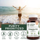 Natural Nutra Supreme Vitamin D3 400 IU Softgels, Immune Support, Sunshine Vitamin, Bone and Teeth Strength, Gluten-Free, 100 Softgels