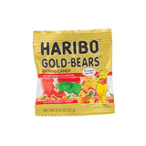 Haribo Gummy Bears Bulk Pack | 100 Individually Wrapped Fun Size Candy Packs in Reusable Plastic Tub | Gummie Gold-Bears in Assorted Flavors