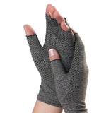 Dr. Frederick's Original Grippy Arthritis Gloves for Women & Men - Anti-Slip Compression Gloves for Arthritis Pain Relief - Small