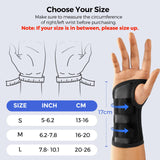 FREETOO Wrist Brace for Carpal Tunnel,[New Upgrade-Anatomically shaped] Adjustable Wrist Support Splint for Men and Women,Hand Brace for Pain Relief, Tendinitis,Arthritis,Left Hand,Small