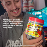 GHOST Gamer: Energy and Focus Support Formula - 40 Servings, Sour Patch Kids Redberry - Nootropics & Natural Caffeine for Attention, Accuracy & Reaction Time - Vegan, Gluten-Free