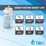 Tier1 PureSource2 Refrigerator Water Filter 3-pk | Replacement for WF2CB, NGFC 2000, 1004-42-FA, 469911, 469916, FC100, EWF2CBPA, Fridge Filter