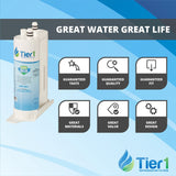 Tier1 PureSource2 Refrigerator Water Filter 2-pk | Replacement for WF2CB, NGFC 2000, 1004-42-FA, 469911, 469916, FC100, EWF2CBPA, Fridge Filter