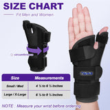 Thumb Splint-Wrist Brace with Thumb Support-Wrist Splint with Thumb Spica Splint for Arthritis,Sprains, Tendonitis,Ligament Injury,Carpal Tunnel,De Quervain's Tenosynovitis fit Women & Men(Left Hand)