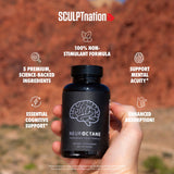 Sculpt Nation by V Shred Neuroctane Nootropic Brain Supplement for Concentration, Brain and Memory Support, Natural Energy and Focus Supplement - 60 Gluten-Free Capsules