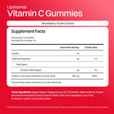 Haroutine Liposomal Vitamin C Gummies for Adults - 500mg per Serving - 60 Gummies, High Absorption Vegan Low Sugar Vitamin C Gummy, Antioxidant, Energy, and Collagen Booster - Strawberry Guava Flavor