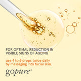 goPure Actives Vitamin C Serum - Brightening Serum with Vitamin C and Ferulic Acid, Face Moisturizing and Anti-Aging Benefits, Improves Skin Discoloration and Visibly Reduces Dark Spots - 1 fl oz