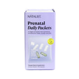 NATALIST Daily Prenatal Packs Daily Preconception & Pregnancy Formula Women's Wellness Multivitamin & Wild-Sourced Marine Algae DHA - Vegan, Gluten-Free - 30 Capsule Packets