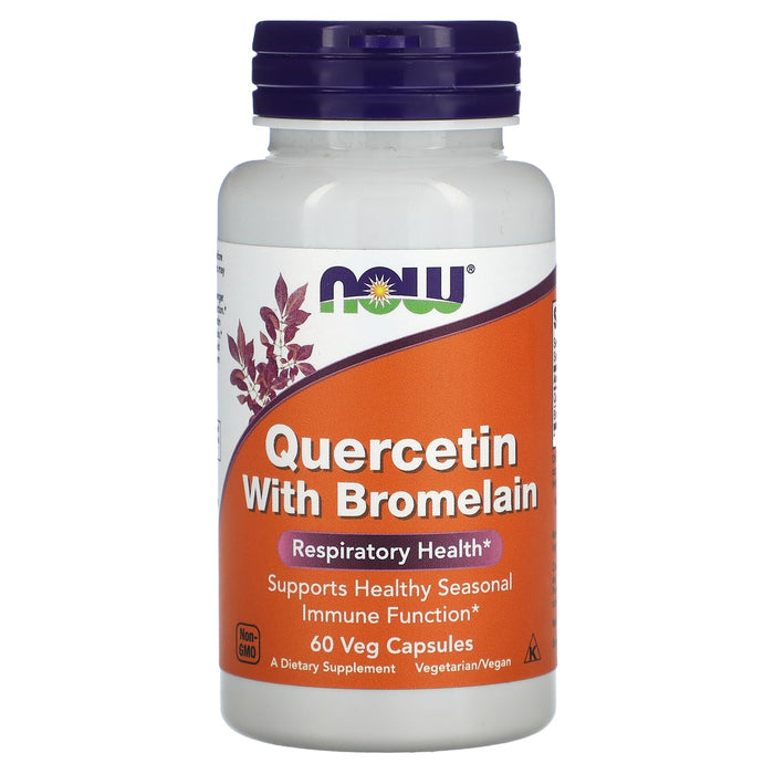 NOW Quercetin with Bromelain - 60 Veg Capsules