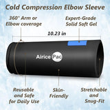 AiricePac Elbow Ice Pack for Tendonitis and Ice Pack Wrap Sleeve for Tennis Elbow & Golfers Arm Ice Pack for Injuries Reusable Calf Cold Compression for Pain Relief