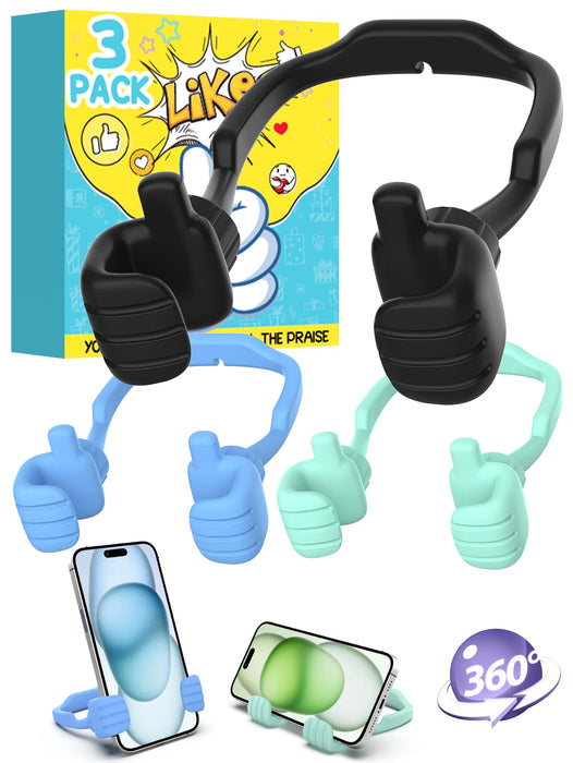 Stocking Stuffers for Adults Teens Boys Girls Mens Gifts for Kids Christmas: Thumbs Up Lazy Phone Stand for iPhone Cell Phone Holder Funny Gifts for Teenage Women Wife Gag Cool Gadgets Stuff Ideas