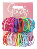 Goody Girls Ouchless Elastic Hair Tie - 72 Count 2MM, Assorted Bright and Pastel Colors - Perfect for Fine to Medium, Curly Hair - Pain Free Hair Accessories for Children, Girls and Boys