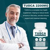 VITACRLLYNMN 2200MG TUDCA Supplements - Bile Salts Supplement Complex for Liver Detox & Cleanse, Gallbladder Cleanse, Digestive Health 60 Capsules