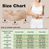 3 in 1 Postpartum Belly Band Wrap Support Recovery Girdles Abdominer Binder Post Surgery Belly&Waist&Pelvis Support Belt & Back Brace (Beige, XX-Large)