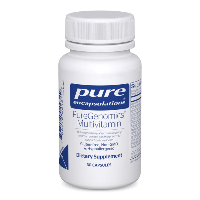 Pure Encapsulations PureGenomics Multivitamin - Supplement to Support Nutrient Requirements of Common Genetic Variations - with Vitamin A,B,C,D,E, K & Minerals - 30 Capsules