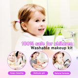 Kids Makeup Kit for Girl - Makeup Girl Toys,Little Girls Makeup Kit,Non-Toxic Toddlers Make Up,Kids Toys for Girls,Children Princess Play Makeup Set,Teen Christmas Birthday Gifts for 4-12 Year Old