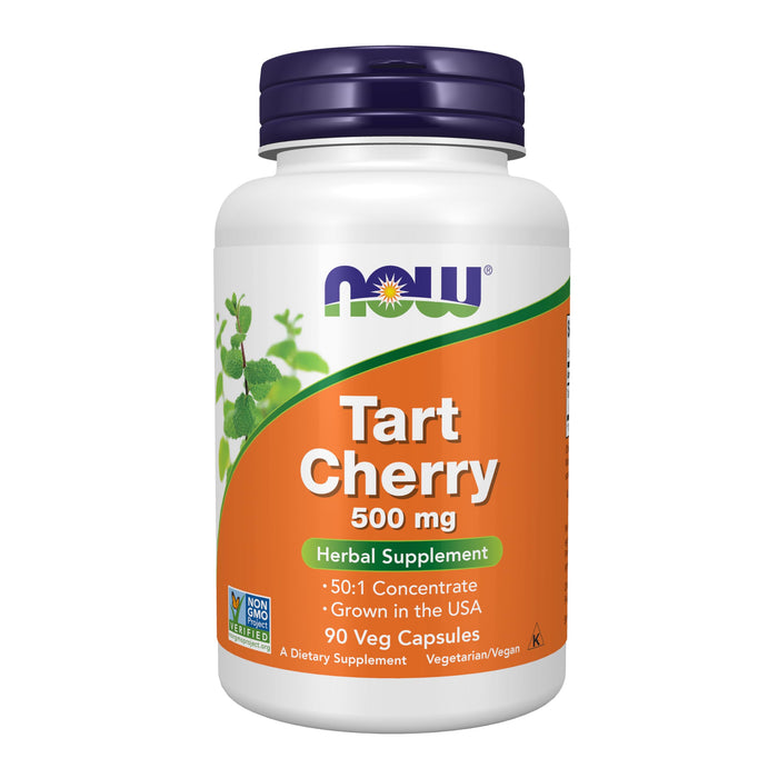 NOW Supplements Tart Cherry 500 mg – 90 Vegan Capsules – Non-GMO, Herbal Supplement