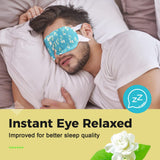 16-Pack Steam Eye Masks for Dry Eyes, Jasmine Warm Eye Mask for Tired Eyes, Relief Eye Fatigue & Dark Circle, Heat Sleep Eye Mask for Puffy Eyes, Disposable Eye Mask, Warm Compress for Eyes