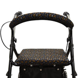 Unisex Rollator Walker Seat and Backrest Rollbar Covers Universal Soft Rollator Accessories Colorful Printing Patterns
