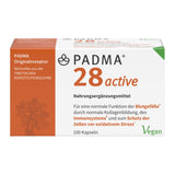 PADMA 28 active 100 Kaps. Tibetische Rezeptur 28 aus Kräutern & Mineralien + Vitamin C. Es unterstützt ein Aktives Immunsystem, die Blutgefäße, Regeneration & den Schutz vor oxidativem Stress